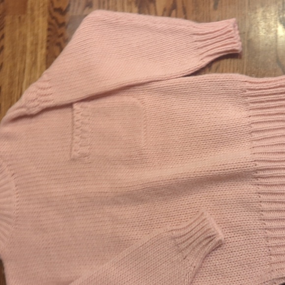 Cozy Pink mock Neck Sweater with Chunky Knit and Relaxed Fit sz M - Picture 6 of 10
